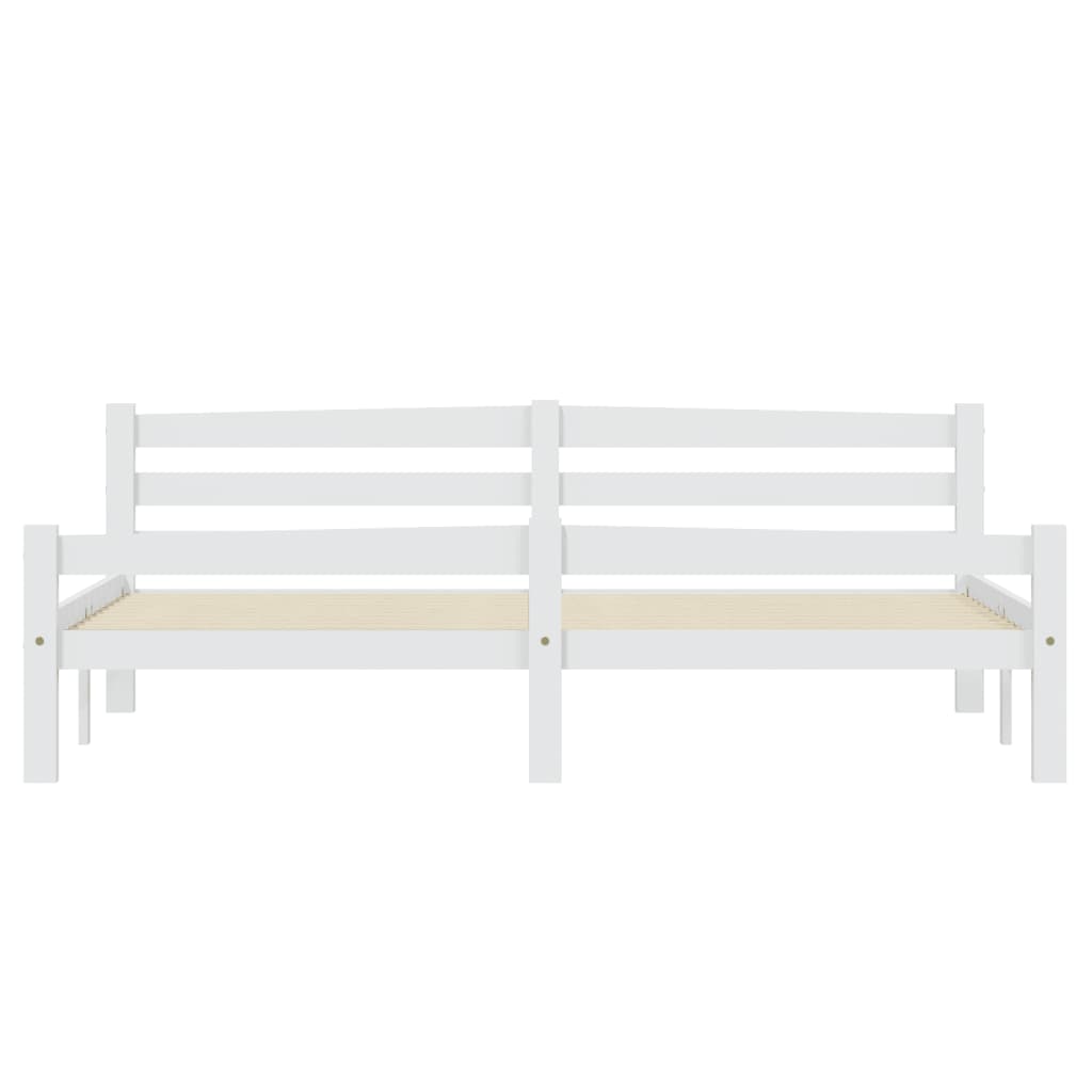 Giroletto senza Materasso Bianco 180x200 cm in Legno di Pino
