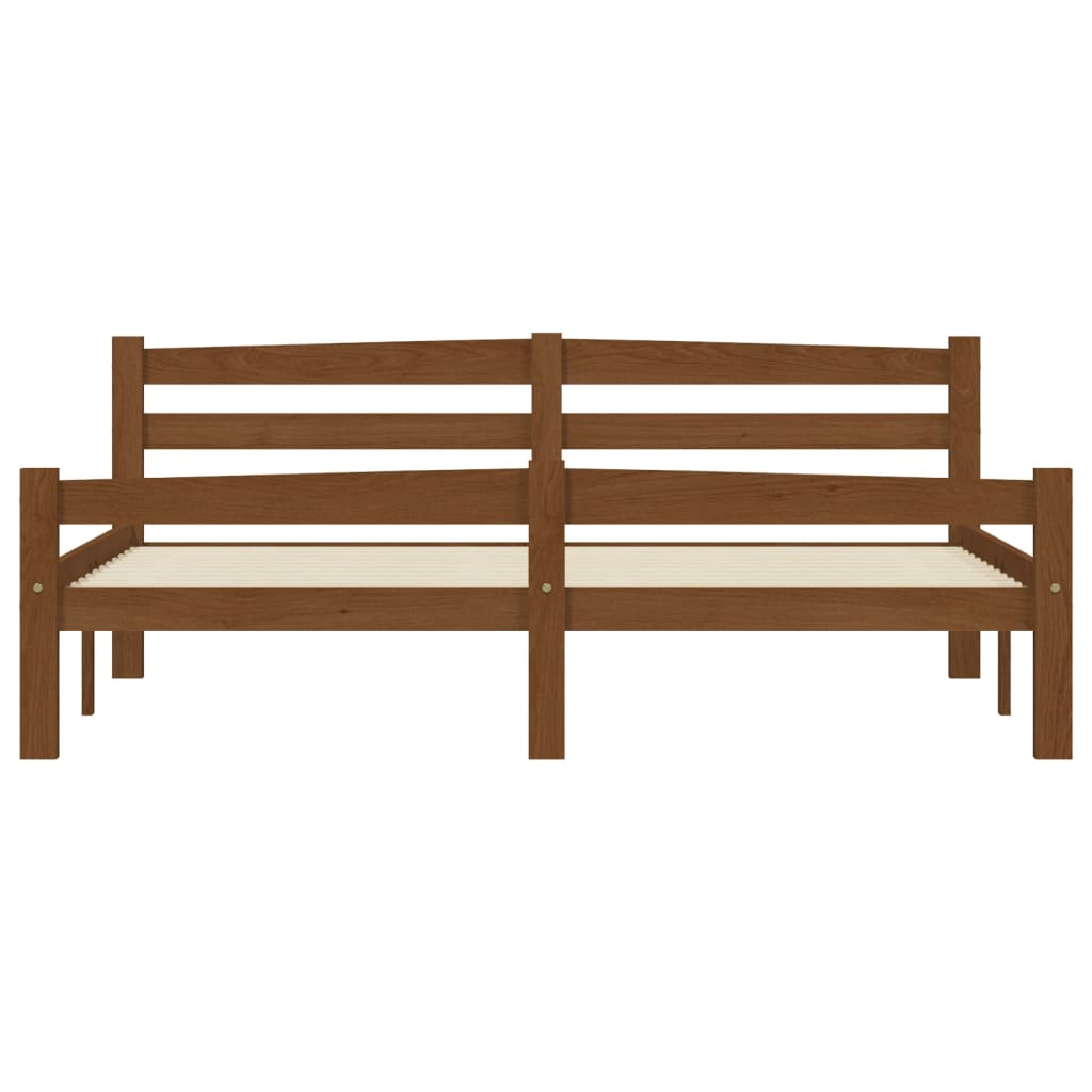 Giroletto senza Materaso Ambrato in Legno di Pino 160x200 cm