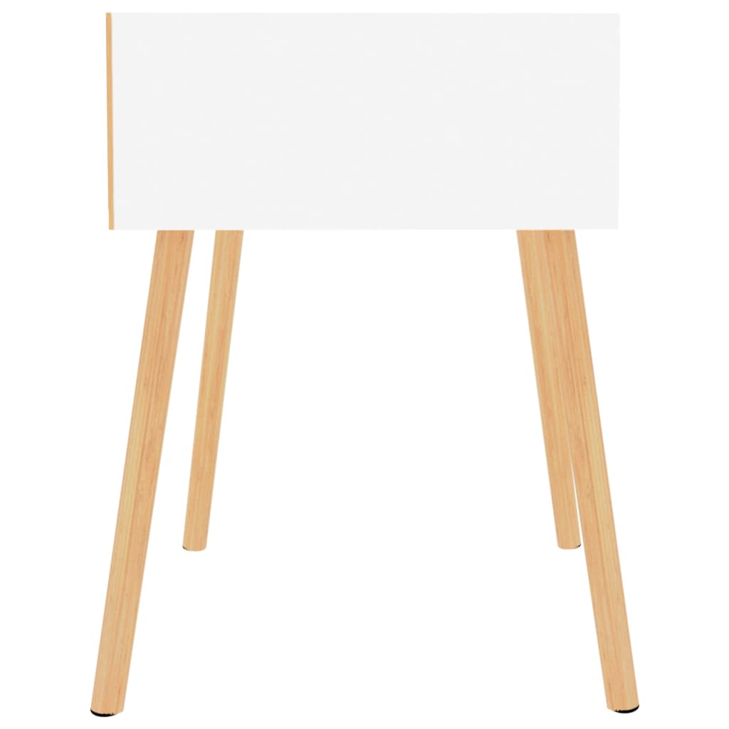 Comodino Bianco 40x40x56 cm in Legno Multistrato