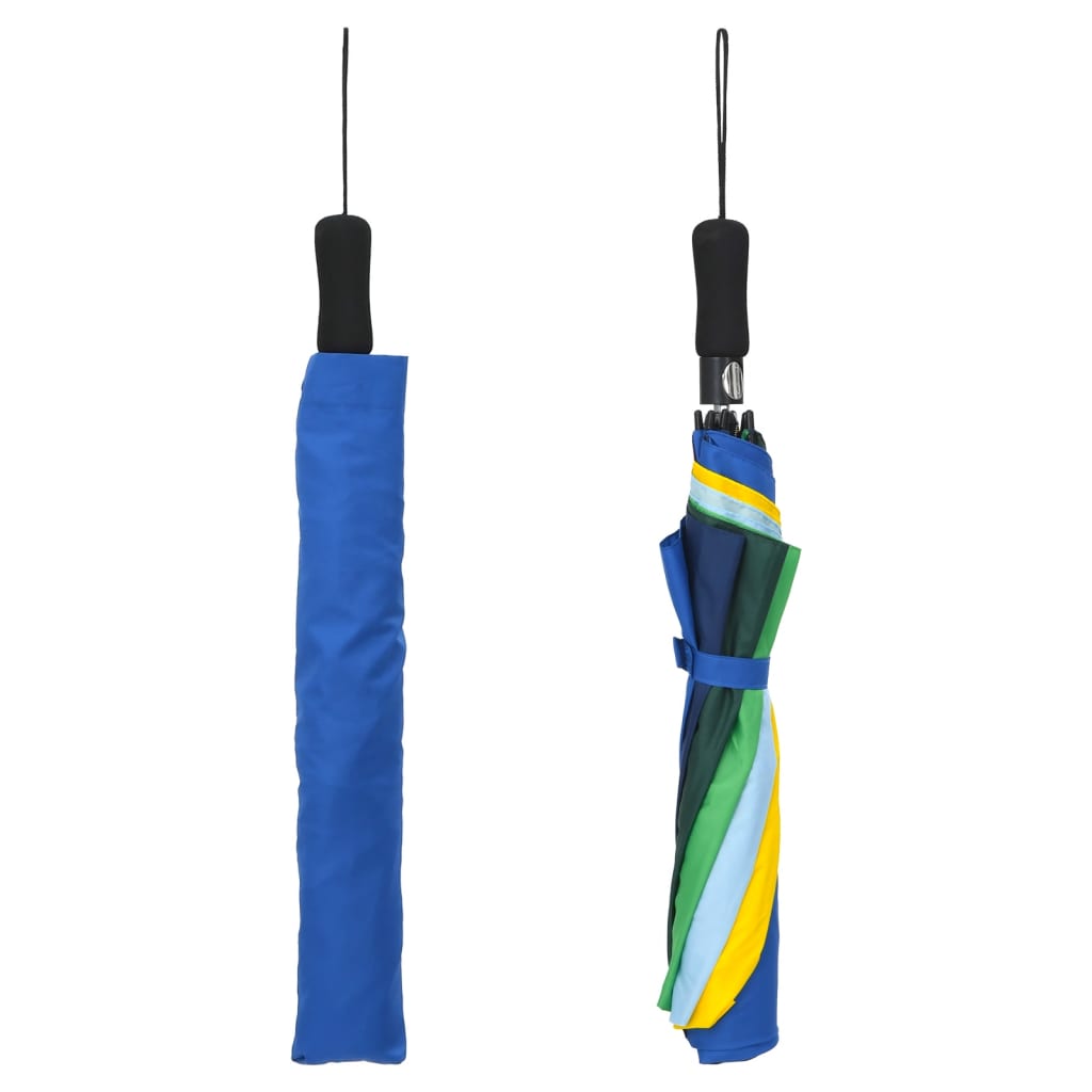Ombrello Pieghevole Automatico Multicolore 124 cm