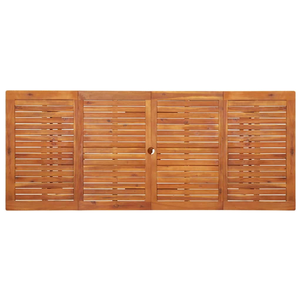 Tavolo da Pranzo per Esterni 220x90x75cm Legno Massello Acacia