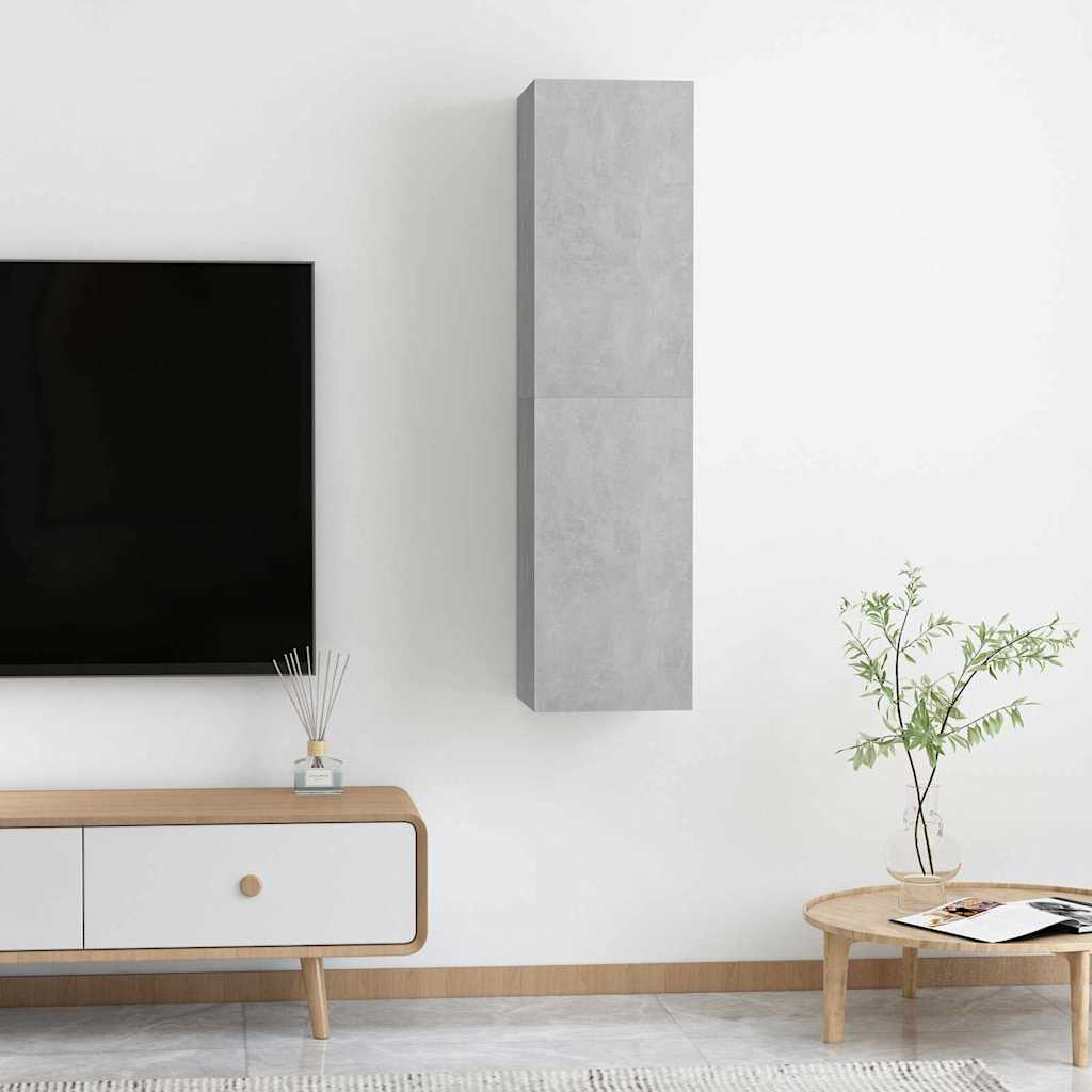 | Mobile TV da Muro | 2 pcs Grigio cemento 30.5 x 30 x 60 cm