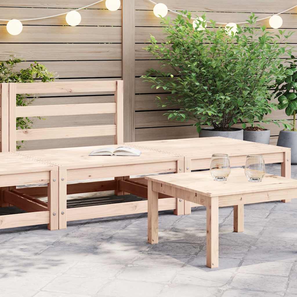 Set Salotto da Giardino 2 pz in Legno Massello di Pino