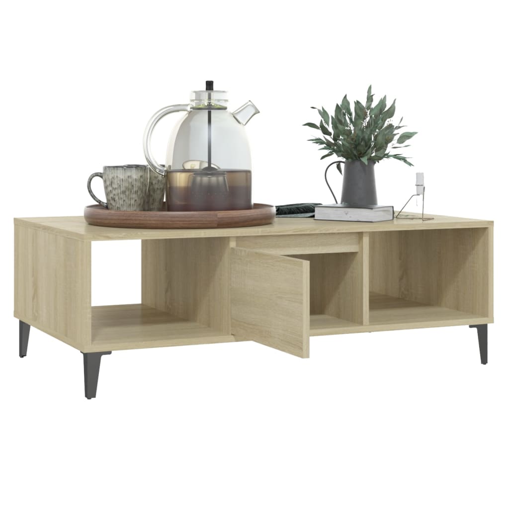 Tavolino Salotto Rovere Sonoma 103,5x60x35 cm Legno Multistrato