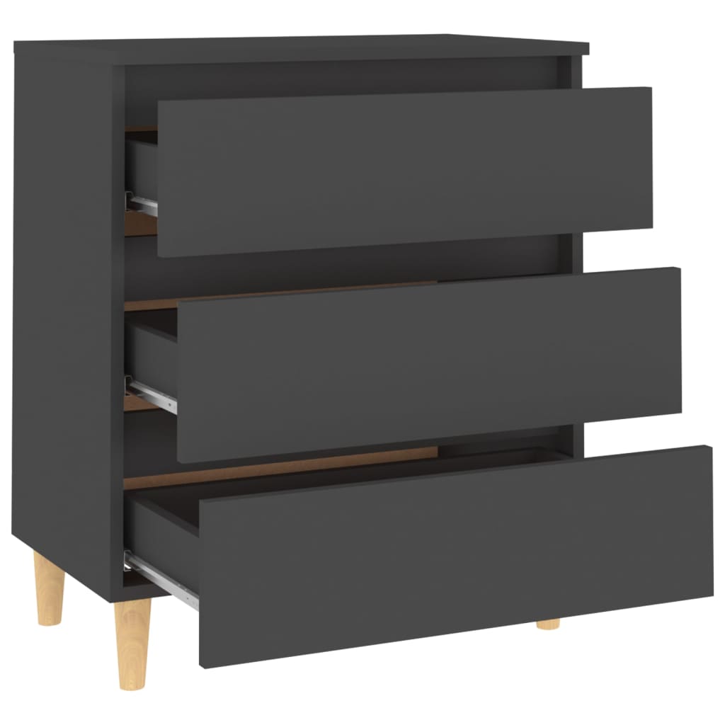 Credenza Grigia 60x35x69 cm in Legno Multistrato