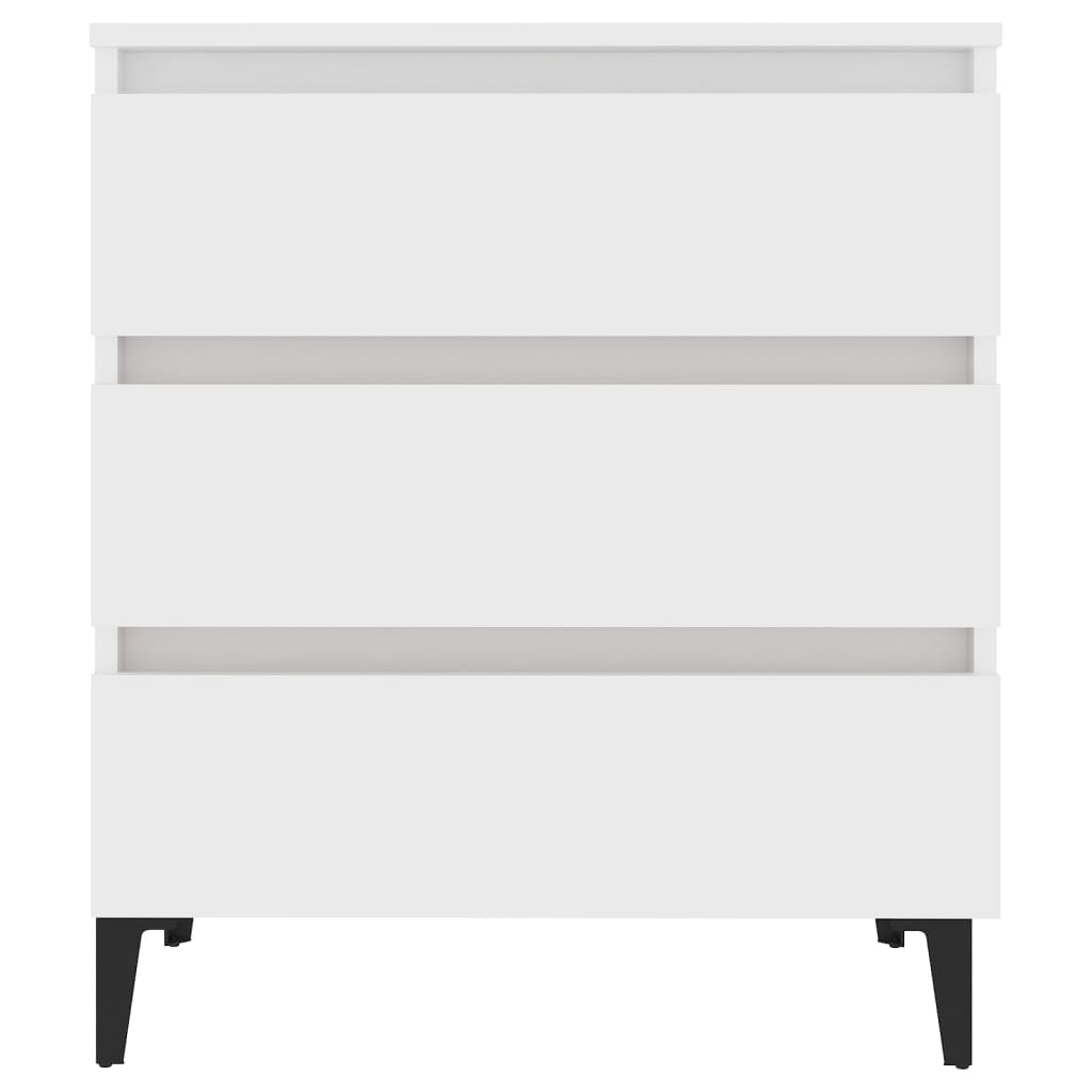 Credenza Bianca 60x35x69 cm in Legno Multistrato
