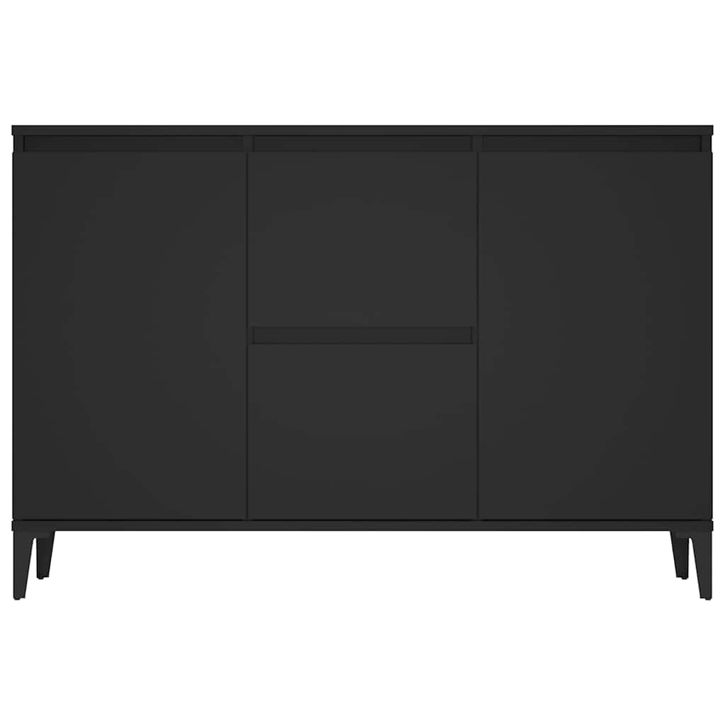 Credenza Nera 102x35x70 cm in Legno Multistrato