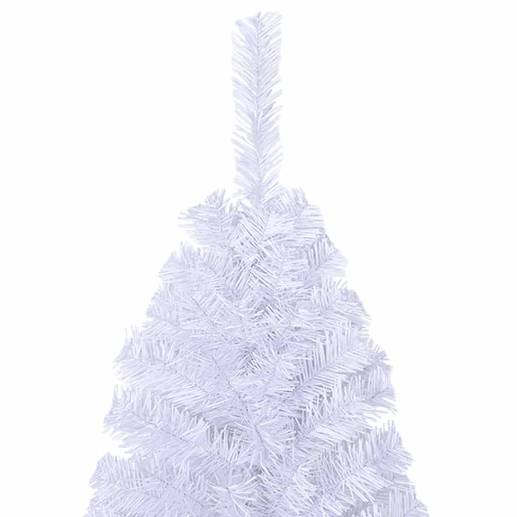 Albero di Natale Artificiale con Rami Spessi Bianco 120 cm PVC