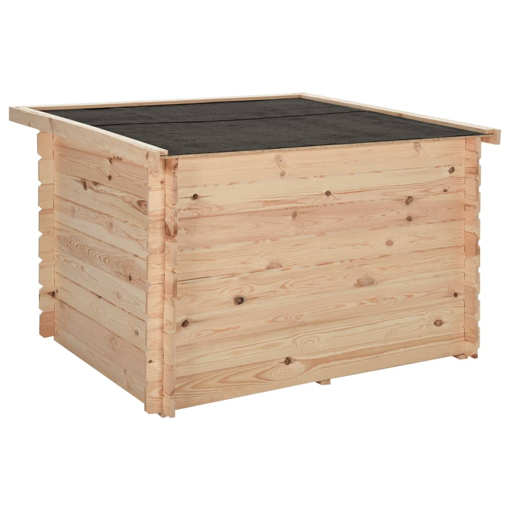 Cuccia per Cani 100x80x100 cm in Legno Massello di Pino 14 mm