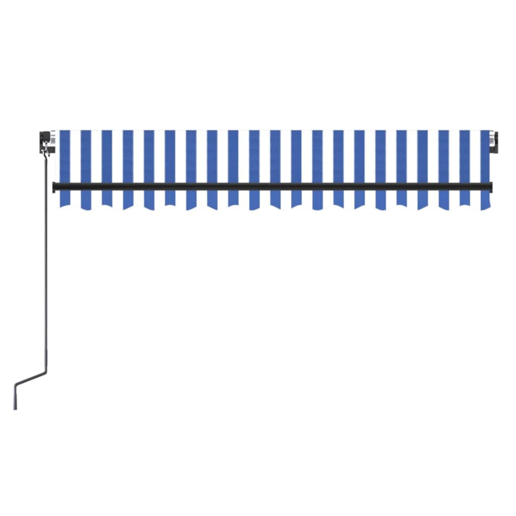 Tenda da Sole Retrattile Manuale 300x250cm Blu e Bianco