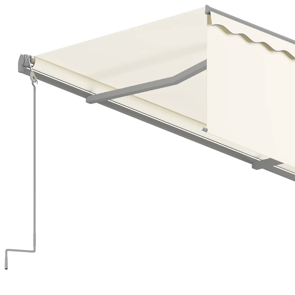 Tenda da Sole Retrattile Automatica con Parasole 3x2,5m Crema