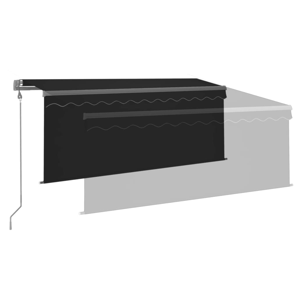Tenda Retrattile Automatica con Parasole 3,5x2,5 m Antracite