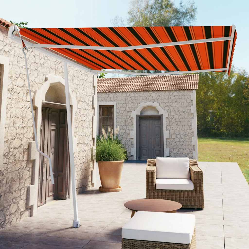 Tenda da Sole Automatica Autoportante 300x250cm Arancio Marrone