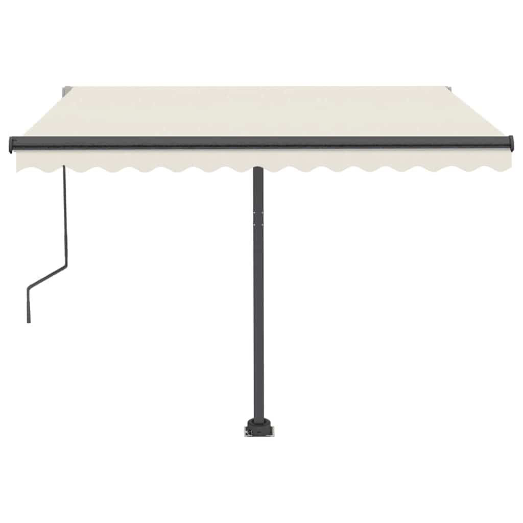Tenda Automatica con Sensore Vento e LED 300x250 cm Crema
