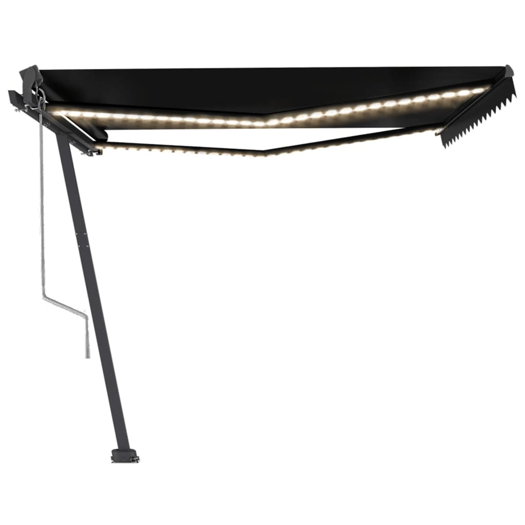 Tenda Automatica con Sensore Vento e LED 450x350 cm Antracite