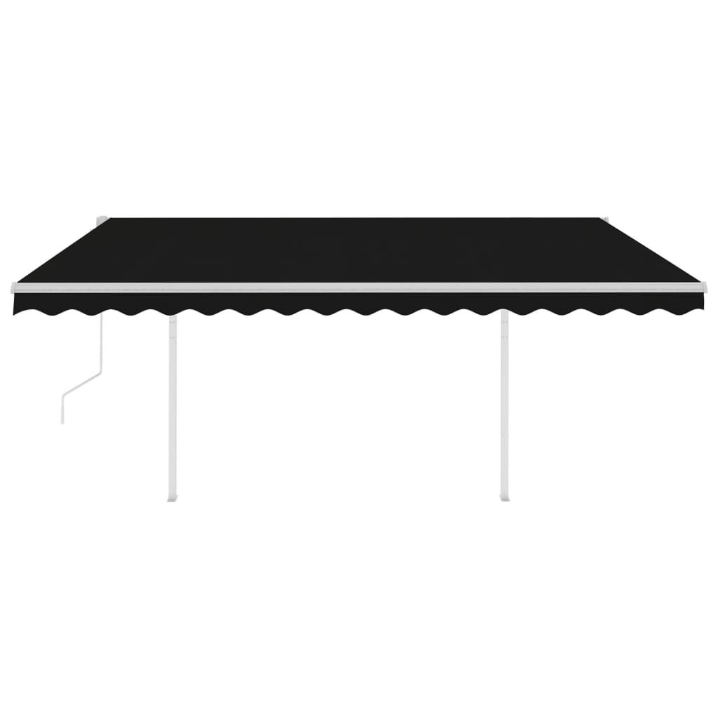 Tenda Automatica con Sensore Vento e LED 4,5x3,5 m Antracite