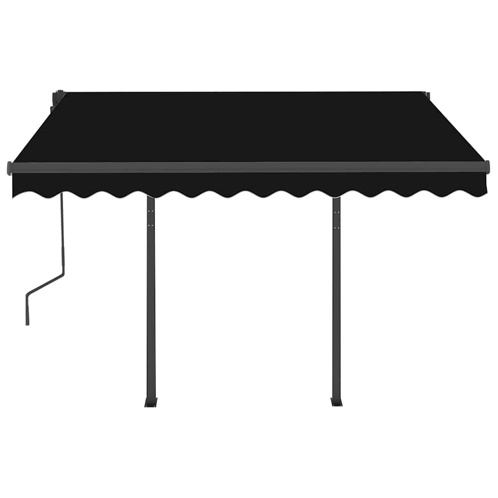 Tenda Automatica Sensore Vento e LED 3,5x2,5 cm Antracite