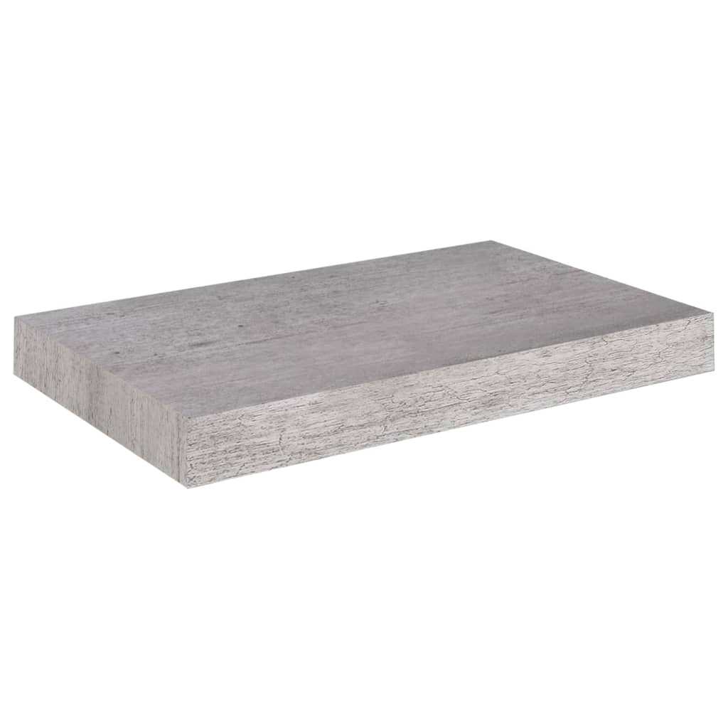 Scaffali a Parete 4 pz Grigio Cemento 40x23x3,8 cm in MDF