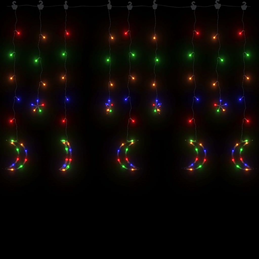 Luci Fatate Stella e Luna con Telecomando 345 LED Colorate