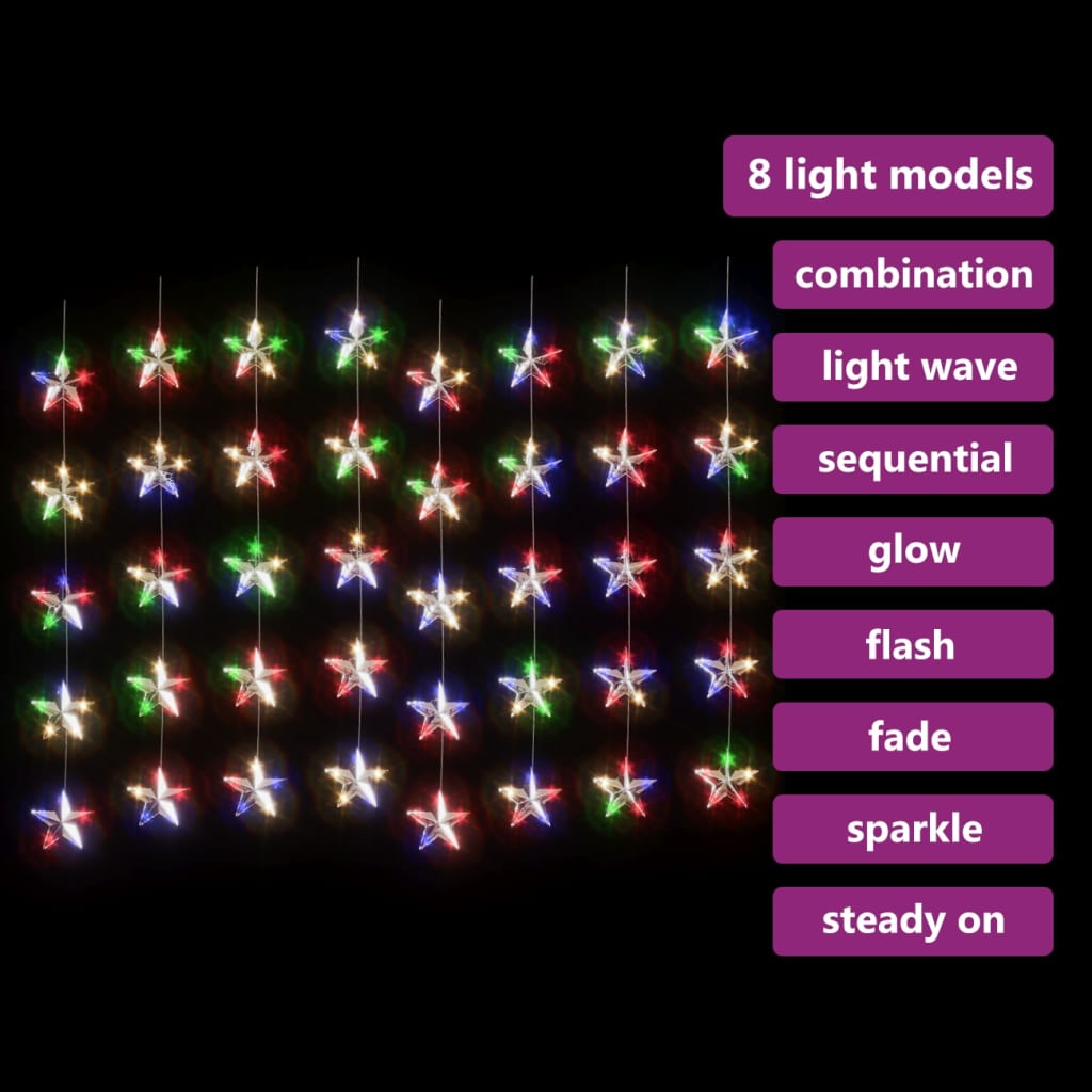 Luci Fatate a Stella a LED 200 LED Colorati 8 Funzioni