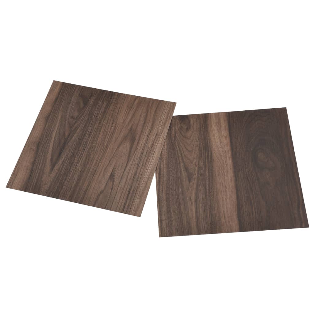 Listoni Pavimenti Adesivi 20 pz in PVC 1,86 m² Marrone Scuro