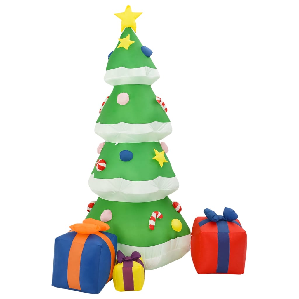 Albero Natale Gonfiabile Decorazioni LED Interno Esterno 240 cm