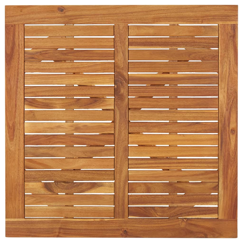 Tavolo Da Giardino 85x85x75 cm in Legno Massello di Acacia