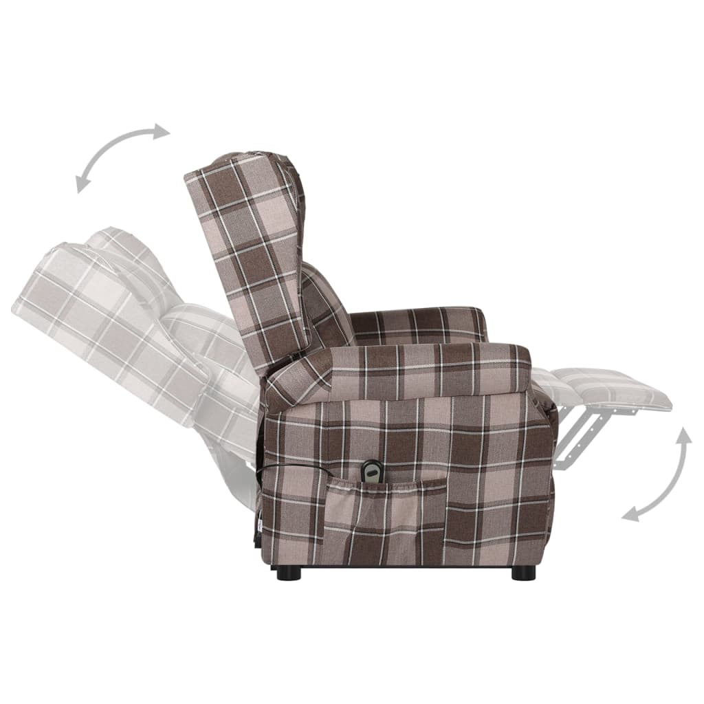 Poltrona Alzapersona Beige in Tessuto