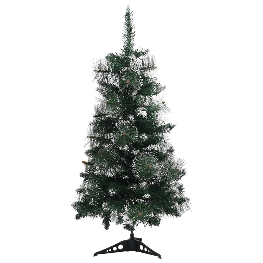 Albero di Natale Preilluminato con Supporto Verde 90 cm in PVC