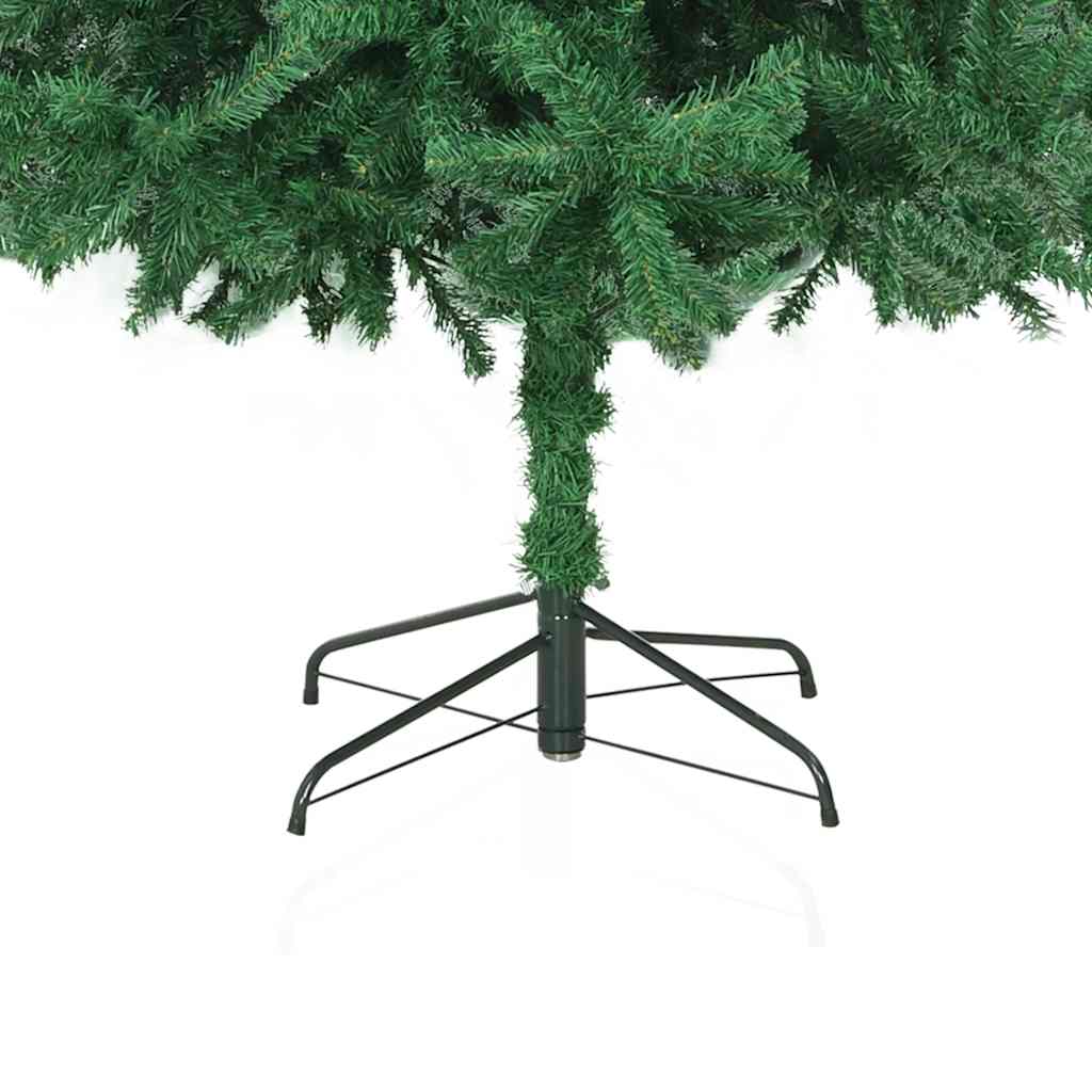 Albero di Natale Preilluminato con Palline e LED Verde 300 cm