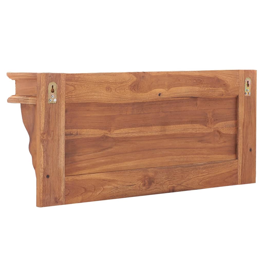 Appendiabiti a Parete 80x16,5x35 cm in Legno Massello di Teak