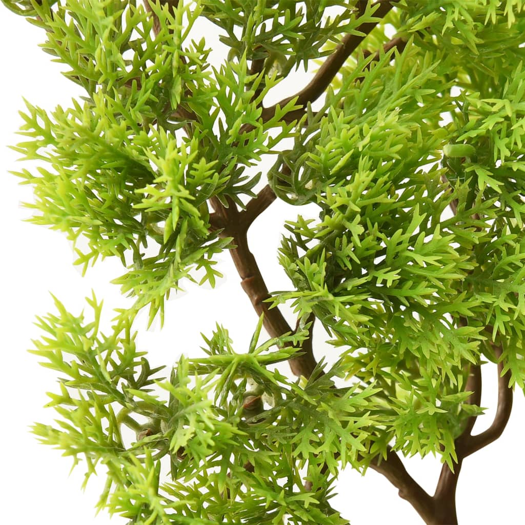 Bonsai di Cipresso Artificiale con Vaso 60 cm Verde