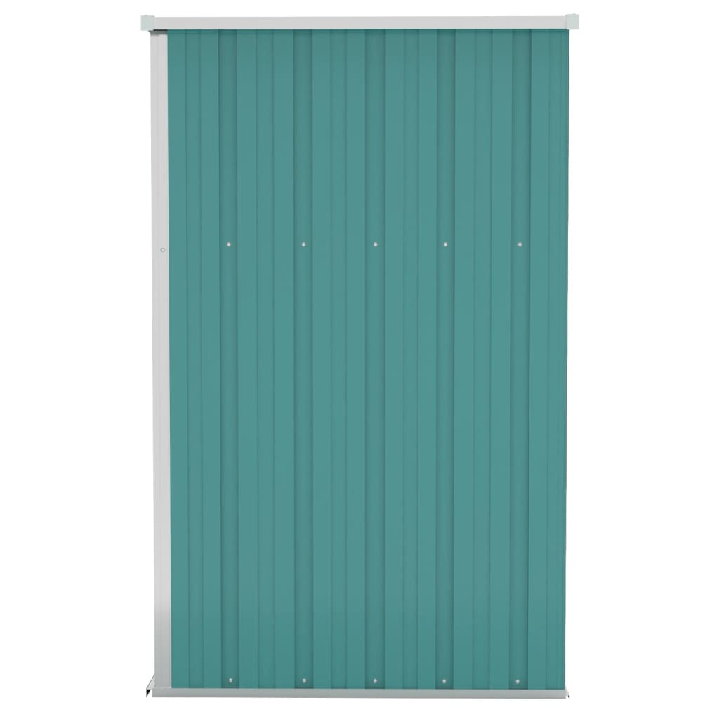 Capanno Giardino a Parete Verde 118x100x178 cm Acciaio Zincato