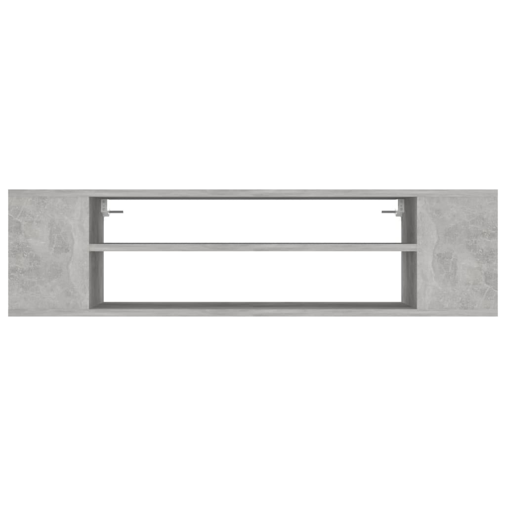 Mobile TV Pensile Grigio Cemento 100x30x26,5 cm Multistrato