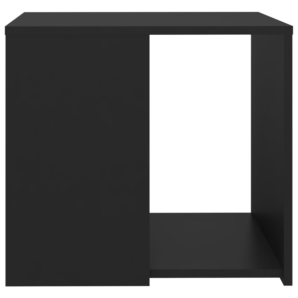 Tavolino Nero 50x50x45 cm in Legno Multistrato