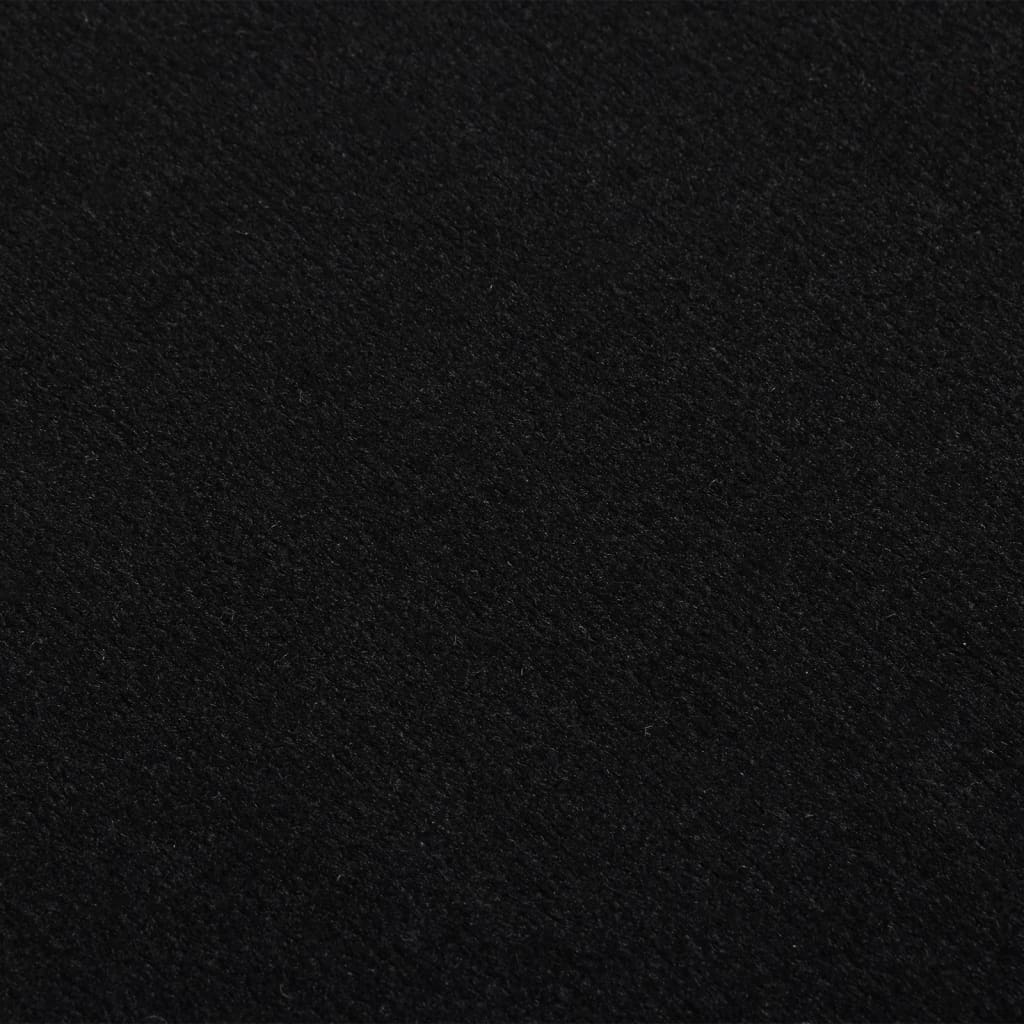Tappeto Lungo in BCF Nero con Motivo 60x200 cm