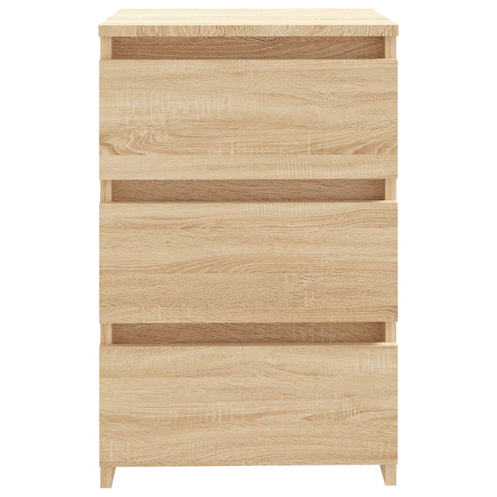 Comodini 2 pz Rovere Sonoma 40x35x62,5 cm in Legno Multistrato
