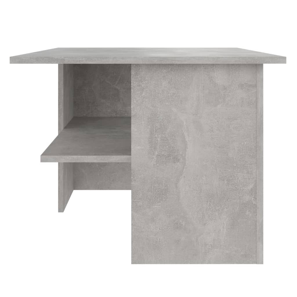 Tavolino Salotto Grigio Cemento 90x60x46,5 cm Legno Multistrato