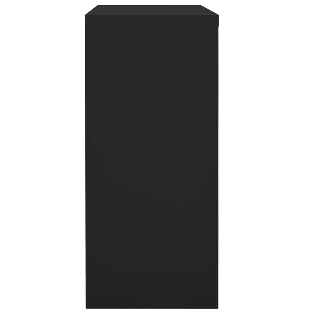 Armadio Ufficio Anta Scorrevole Antracite 90x40x90cm Acciaio
