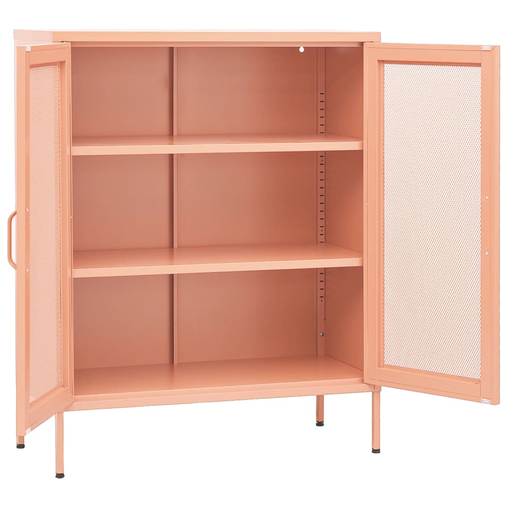 Armadietto Rosa 80x35x101,5 cm in Acciaio