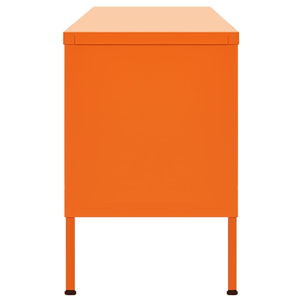 Mobile TV Arancione 105x35x50 cm in Acciaio