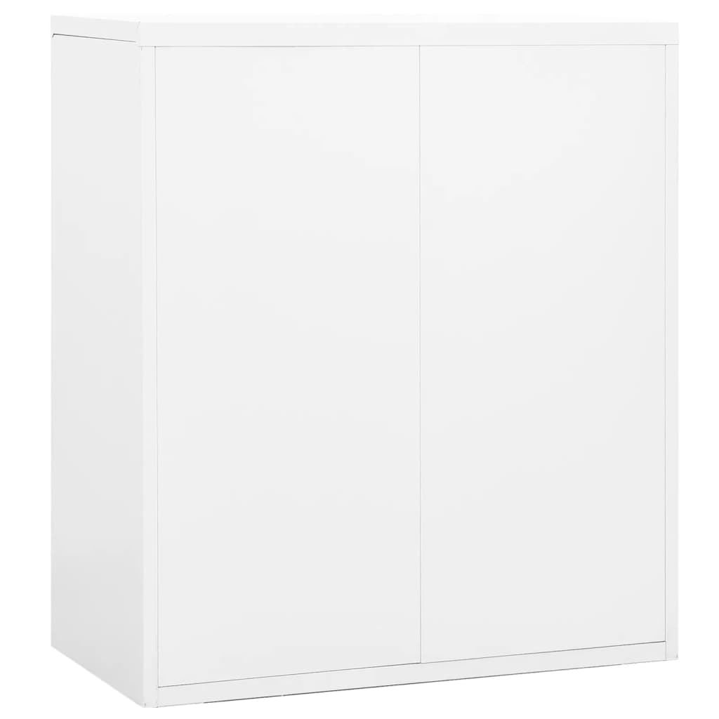 Armadio Classificatore Bianco 90x46x103 cm in Acciaio