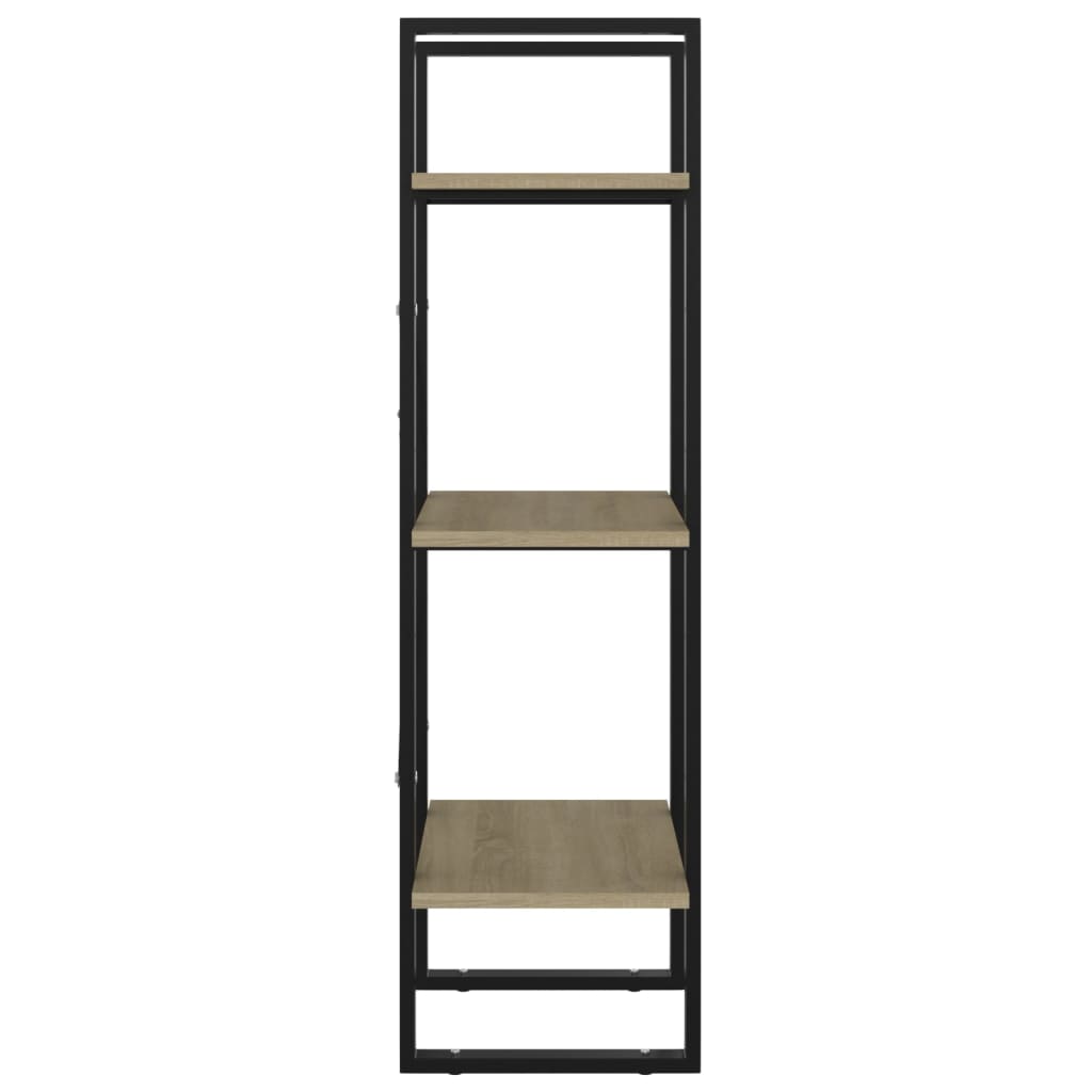 Libreria 3 Ripiani Rovere Sonoma 40x30x105 cm Legno Multistrato