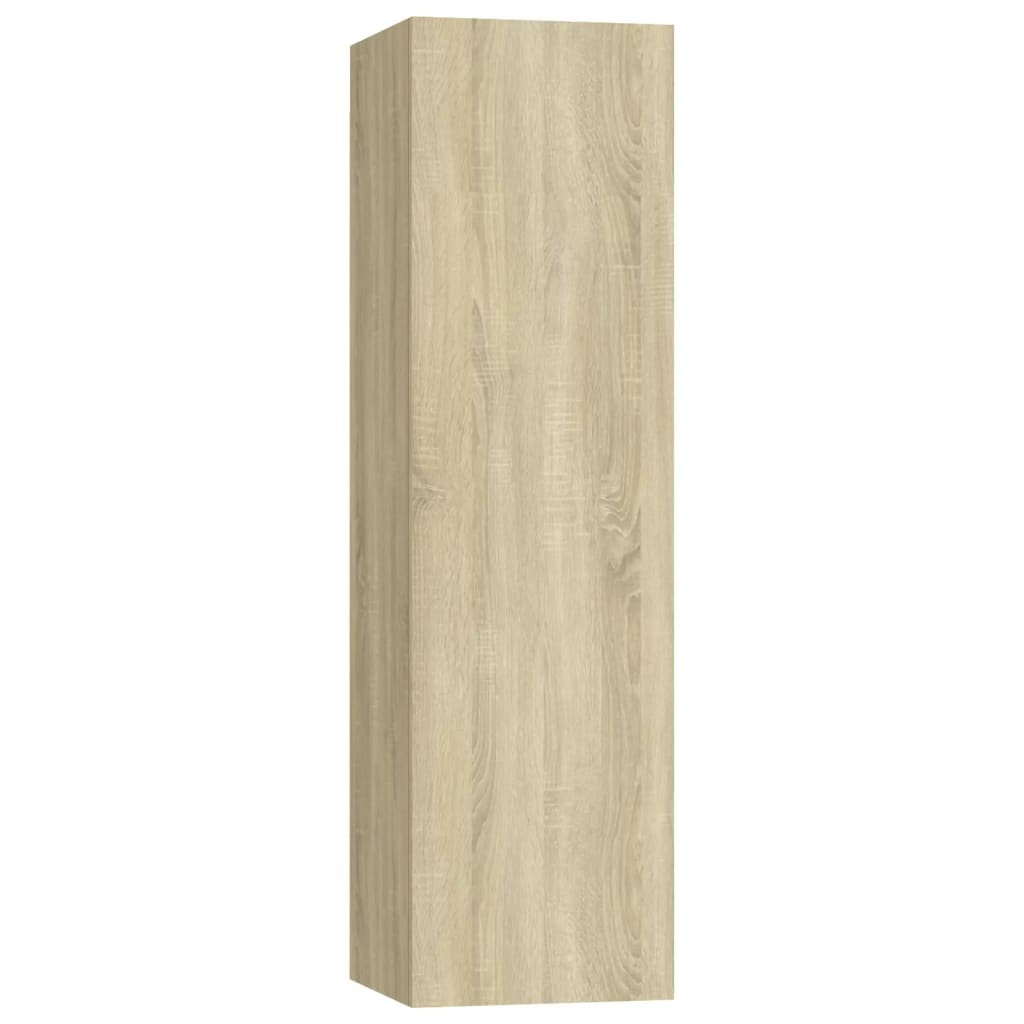 Mobili TV 4 pz Rovere Sonoma 30,5x30x110cm in Legno Multistrato
