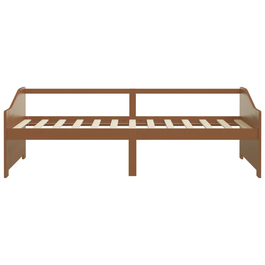 Divano Letto 3 Posti senza Materasso Ambrato in Pino 90x200 cm