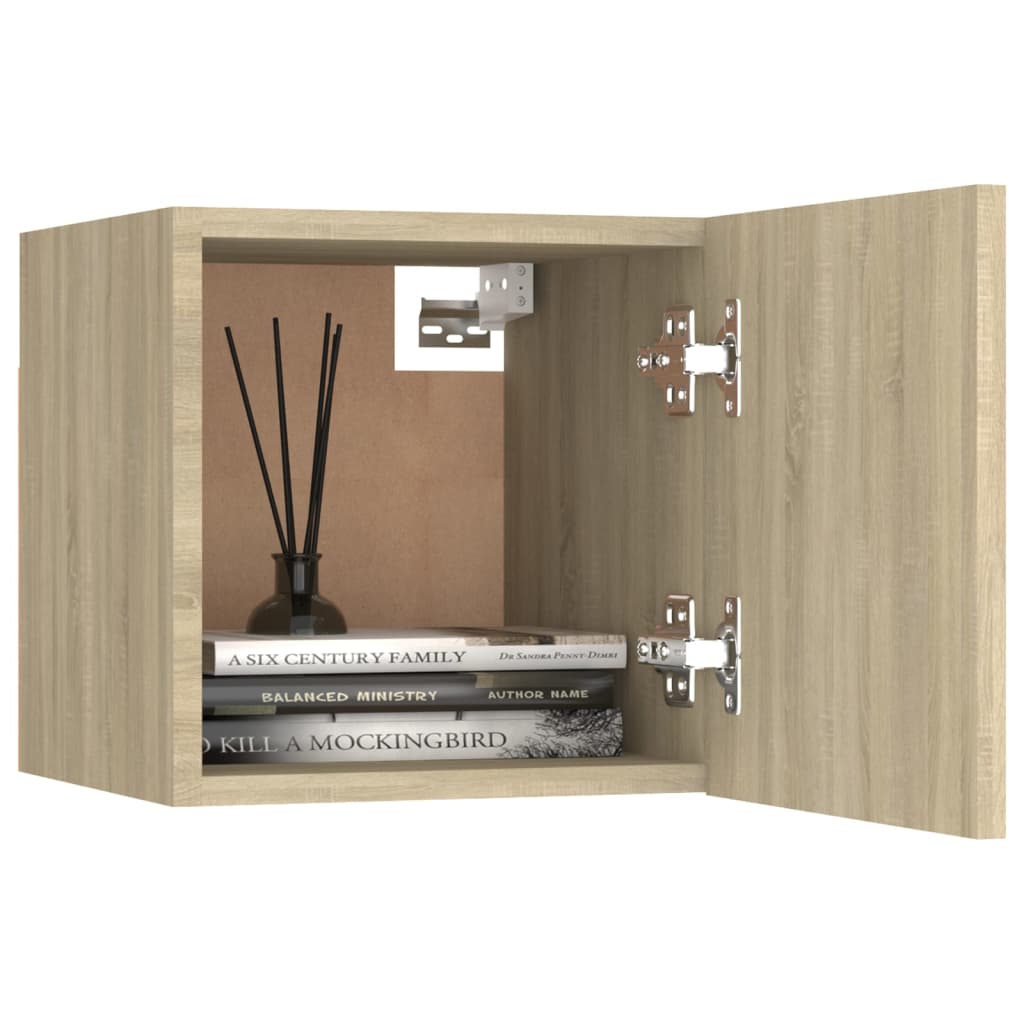 Comodini 2 pz Rovere Sonoma 30,5x30x30 cm in Truciolato