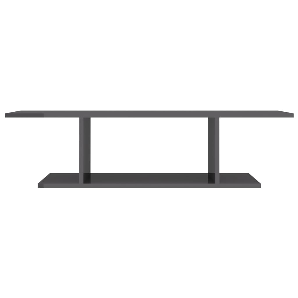 Mobile Porta TV a Parete Grigio Lucido 103x30x26,5 cm