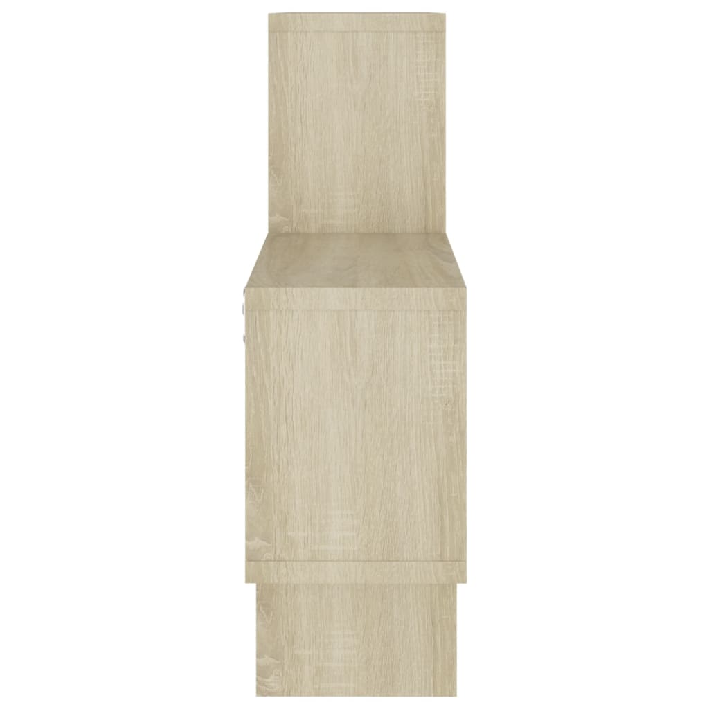 Scaffale Parete Auto Rovere Sonoma 82x15x51cm Legno Multistrato