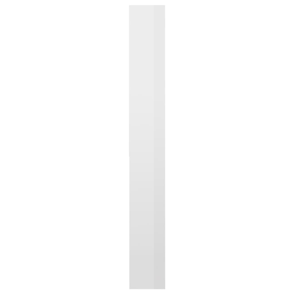 Mobile per Lavatrice Bianco Lucido 64x24x190 cm