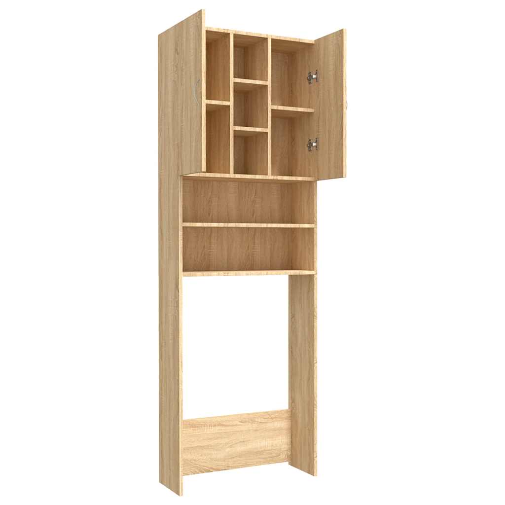Mobile per Lavatrice Rovere Sonoma 64x25,5x190 cm
